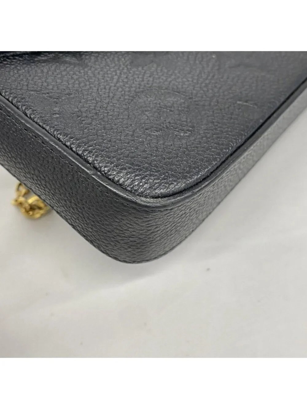 Louis Vuitton Shoulder Wallet Monogram Empreinte Pochette Felicity Noir
